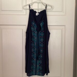 Market & Spruce navy tank